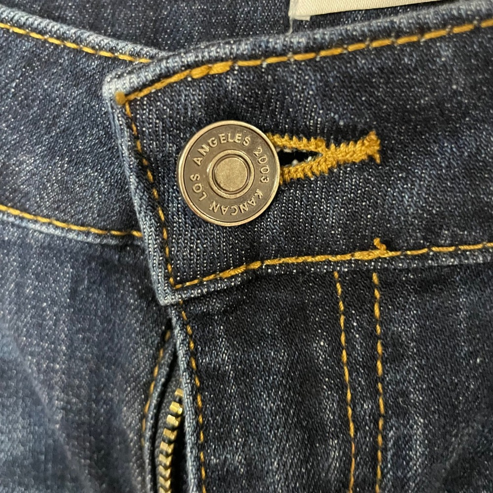KanCan Dark Wash High Rise Flare Jeans Whiskered KC6102LOH Blue Size 15/31 - Picture 7 of 9
